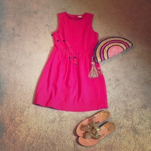 JCrew Factory pink a line dress